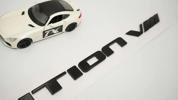 DK Tuning Lancer Evolution 8 Bagaj Siyah Yazı Logo Arma - Resim 3