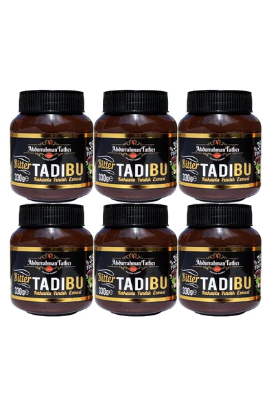Tadıbu BİTTER Kakaolu Fındık Ezmesi 330 GR x 6 Adet ürün görseli 1