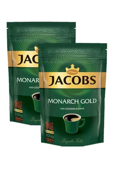 Jacobs Monarch Gold Kahve 400gr (200 gr X 2) Ekonomik Paket ürün görseli 1