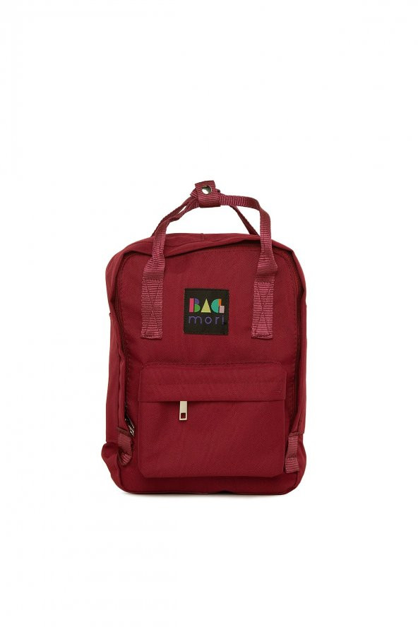 Bagmori Bordo Kare Askı Ayarlı Mini Sırt Çantası ürün görseli 1