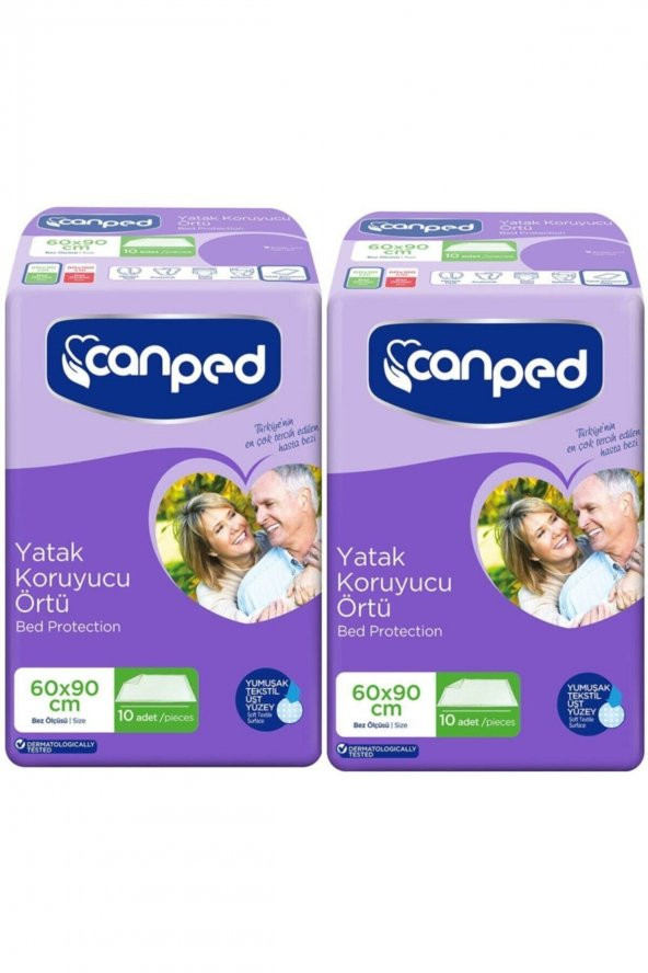 Canped Yatak Koruyucu Örtü Ekstra Örtü (60cm * 90cm) 20 Adet ürün görseli 1