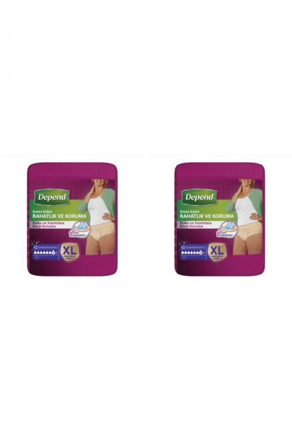 Depend Kadın Emici Külot Xlarge 30'lu Paket 2'li ürün görseli 1