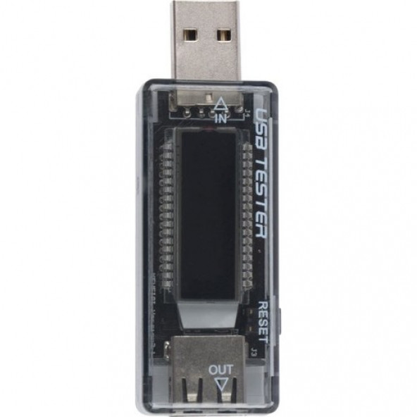 LED Ekranlı USB Voltmetre Ampermetre USB Şarj Kapasitesi Test Cihazı  A75 ürün görseli 1