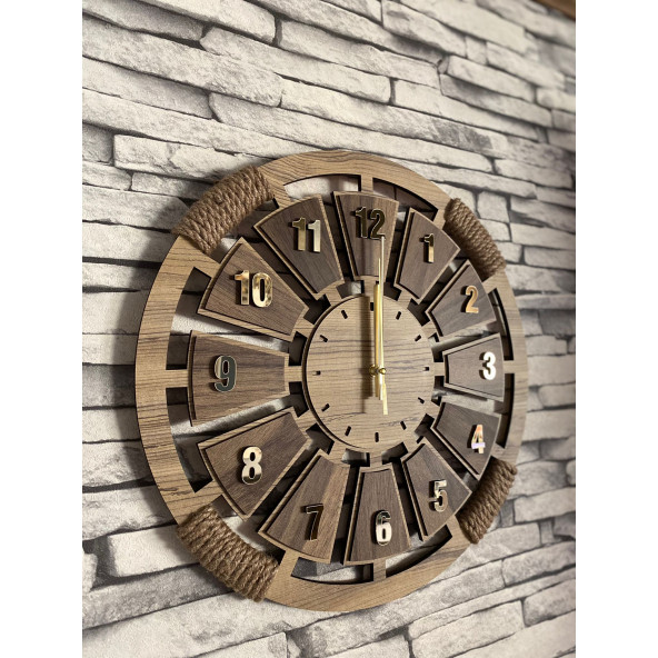 Lavinta54 Kişiye Özel Ahşap Duvar Saati 50 cm ürün görseli 1