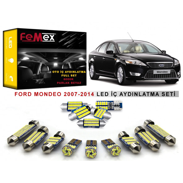 Ford Mondeo 2007-2014 LED İç Aydınlatma Ampul Seti FEMEX Parlak Beyaz ürün görseli 1