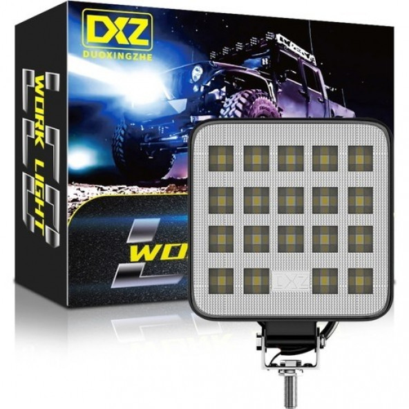 19 LED Kare Off Road Tekne Çalışma Lambası Spot Lambası 6500K AA125 ürün görseli 1