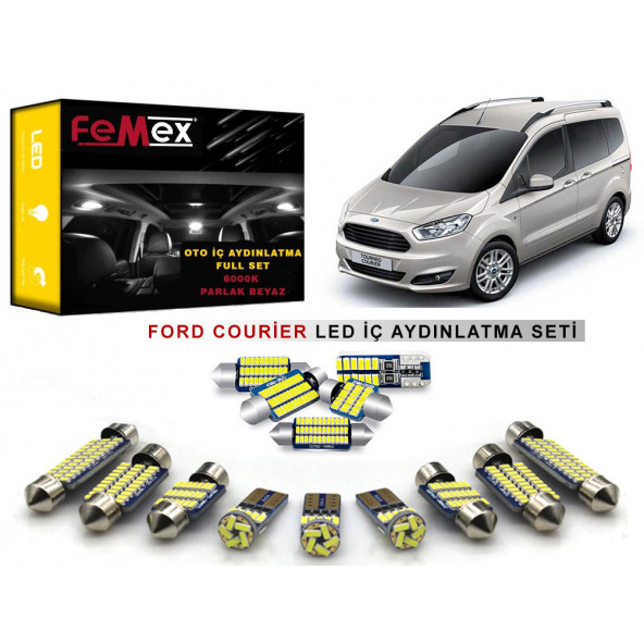 Ford Courier LED İç Aydınlatma Ampul Seti FEMEX Parlak Beyaz ürün görseli 1