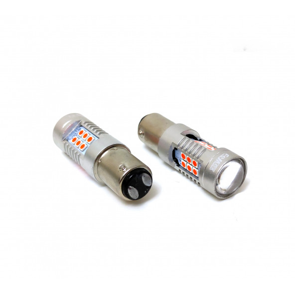 FEMEX Platinum P21W 1157 Çift Duy Led Ampul Kırmızı Mercekli ürün görseli 1