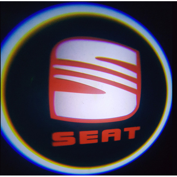 SEAT Araçlar İçin Pilli Yapıştırmalı Kapı Altı Led Logo ürün görseli 1