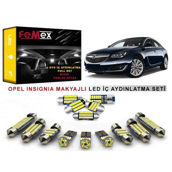 Opel Makyajlı insignia  LED İç Aydınlatma Ampul Seti FEMEX Parlak Beyaz ürün görseli 1