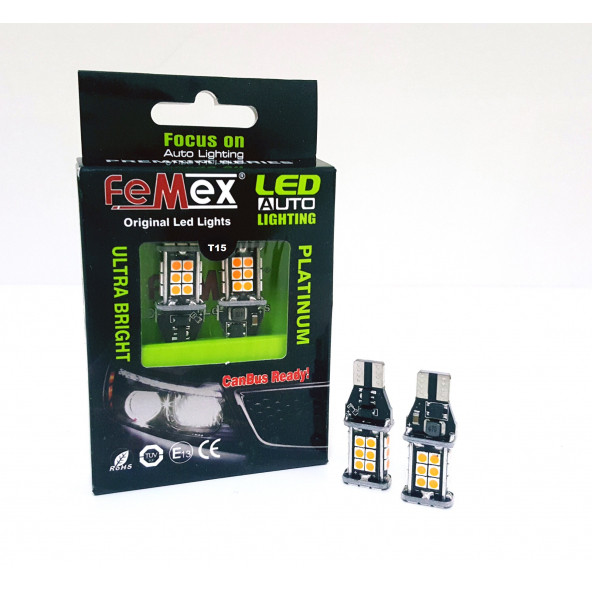 Vokswagen Passat CC Makyajlı Led Geri Vites Ampulu FEMEX Platinum W16W ürün görseli 1