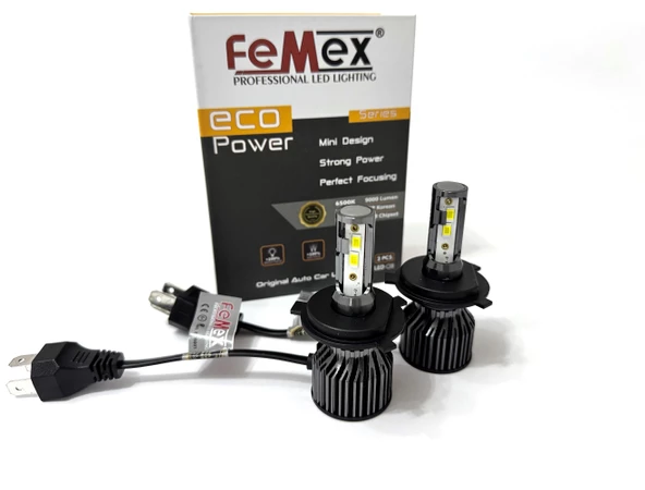 Fiat Tipo Araçlar İçin Kısa Uzun LED Far Ampulu FEMEX EcoPower ürün görseli 1
