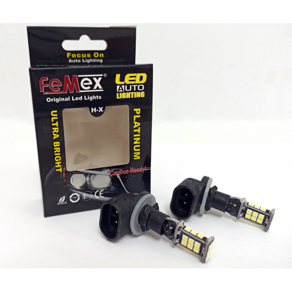 FEMEX H27 Sis Led Ampul Beyaz Renk Sadece Sis Farları İçin ürün görseli 1