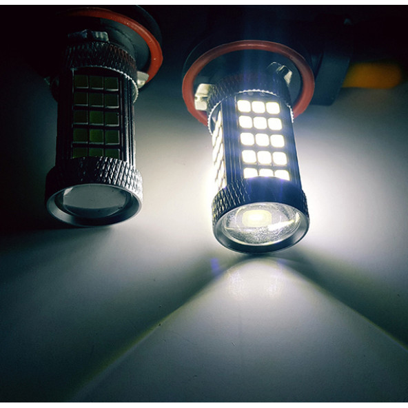 FEMEX H8/11- 9W- SİS FARLARI İÇİN Led Ampul 2835Chip Beyaz Mercekli 66Ledli ürün görseli 1