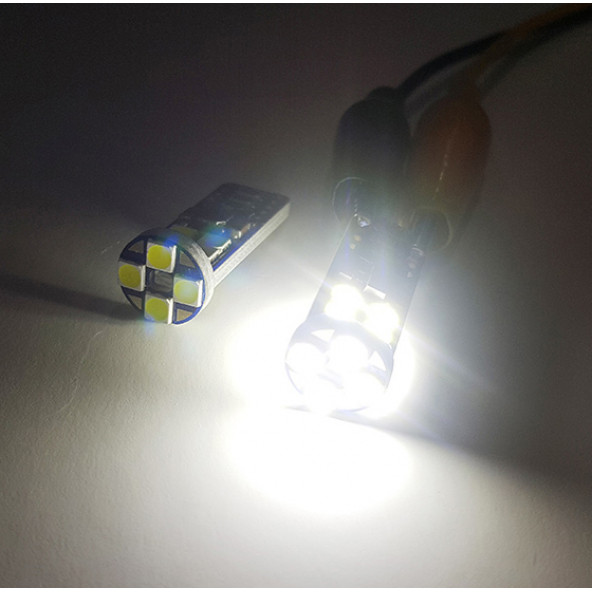 FEMEX Platinum T10 3030 Chip 12Ledli 650 Lumen Beyaz Led Ampul Aktif Canbus ürün görseli 1