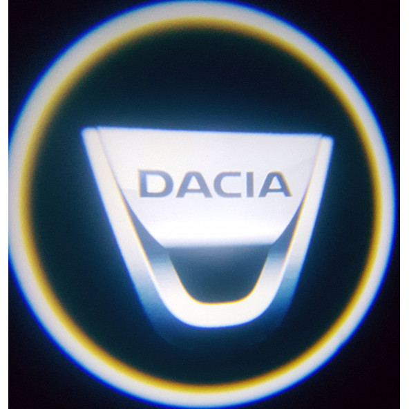 Dacia Araçlar İçin Pilli Yapıştırmalı Kapı Altı Led Logo ürün görseli 1