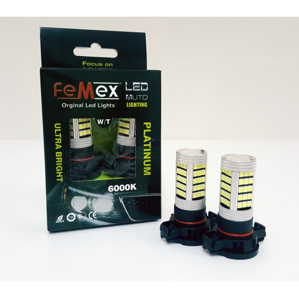 FEMEX PSX24W - H16  Sis/Sinyal Led Ampul Turuncu 1200LM Sis/Sinyal Farları İçin ürün görseli 1
