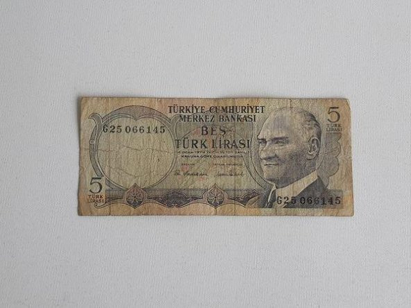 5 Türk Lirası - 6. Emisyon Kağıt Para ürün görseli 1