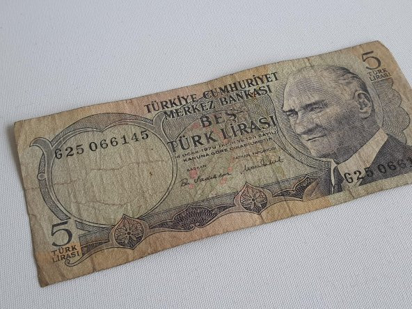 5 Türk Lirası - 6. Emisyon Kağıt Para - Resim 3