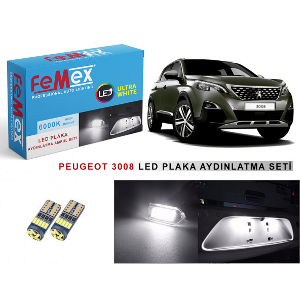 Peugeot 3008 Led Plaka Aydınlatma Ampulu FEMEX Premium ürün görseli 1