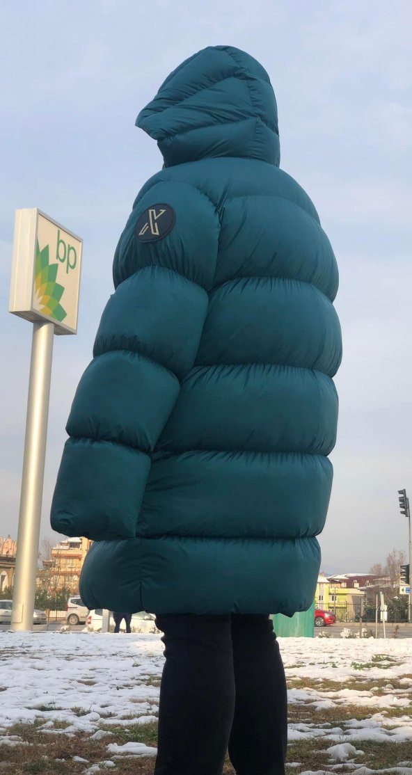 Xumu Erkek Kapüşonlu Puf Şişme Mont - Resim 6