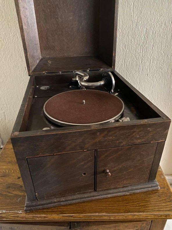 His Master's Voice 4 Grand Antika Gramofon 049 ürün görseli 1