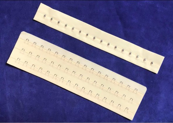 Lateks Korse Kopçası Ten Rengi - 3 Aşamalı Agraflı Kopça ürün görseli 1