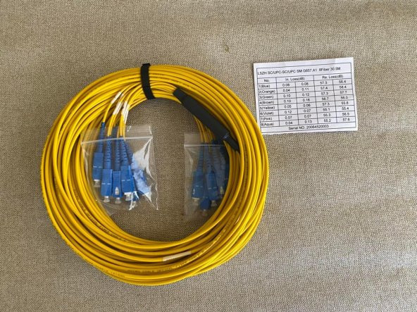 SC/UPC - SC/UPC SM G657.A1 Fiber Optik Kablo 30,5 Metre A3 ürün görseli 1