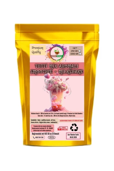 Tutti Frutti Aromalı Milkshake & smoothie 1 kg ürün görseli 1