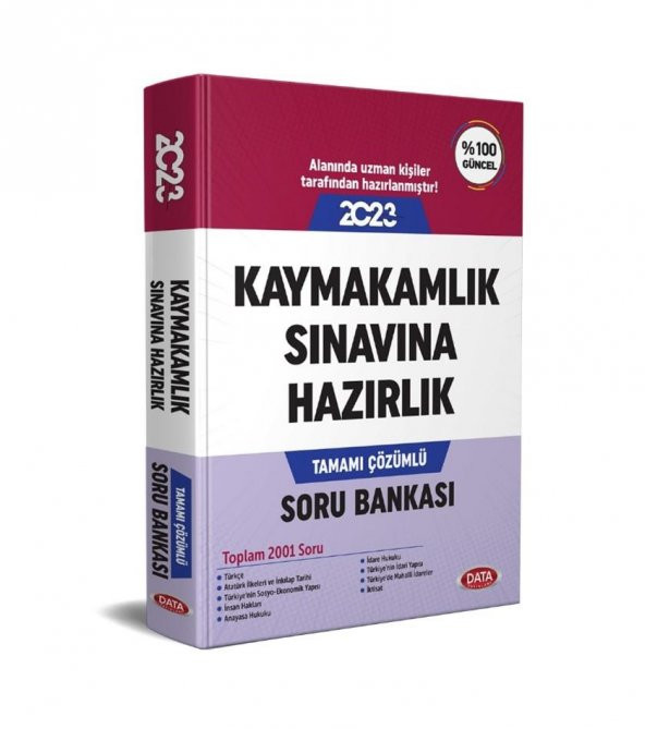 2023 Kaymakamlık Sınavına Hazırlık Soru Bankası Data Yayınları ürün görseli 1