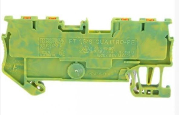 Phoenix Contact Pt 1,5/S-Quattro-Pe 3208333 Modüler Topraklama Klemensi ürün görseli 1