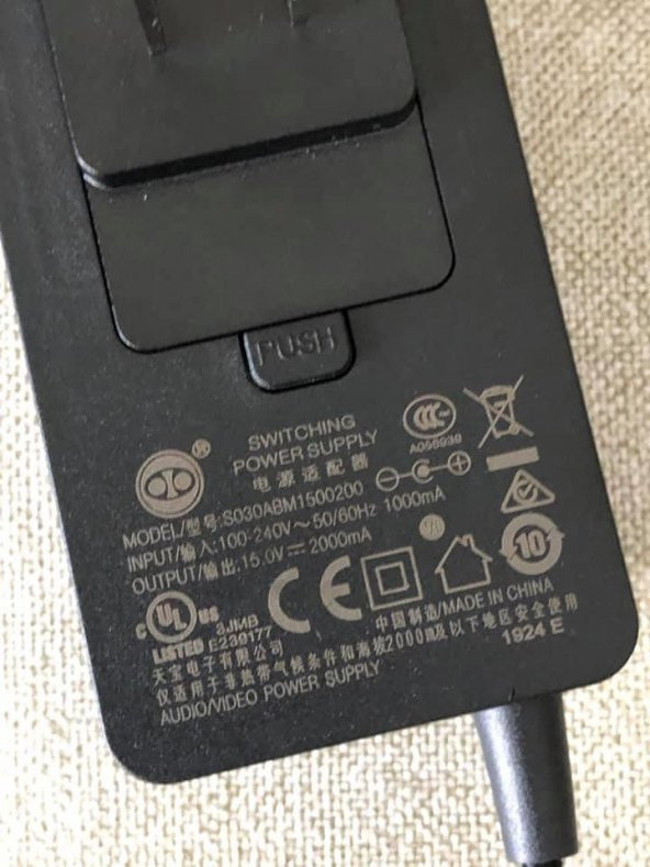 iPort 15V 2A Adaptör S030ABM1500200 - Resim 5