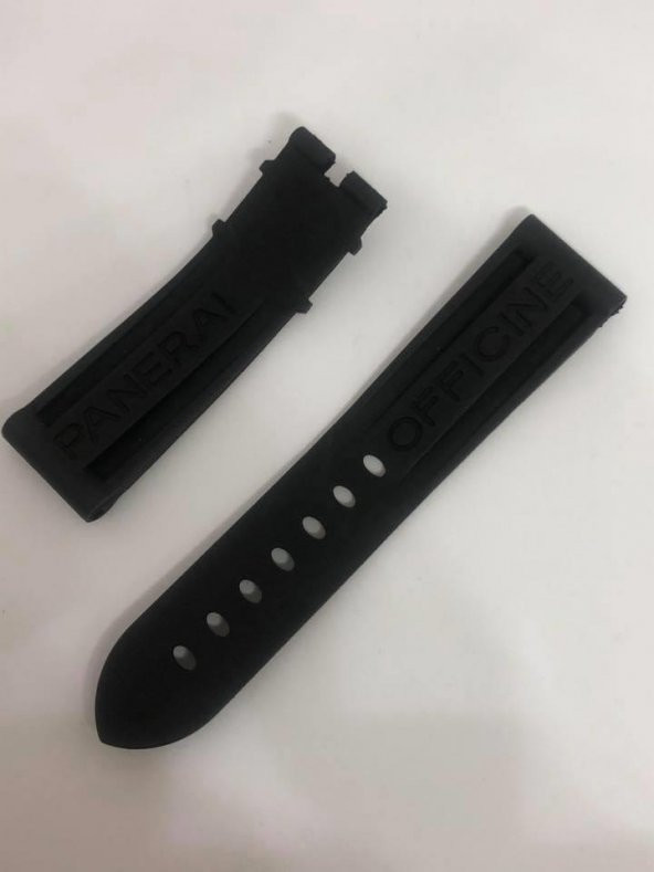 Panerai Uyumlu Siyah Silikon Kordon 22 mm ürün görseli 1