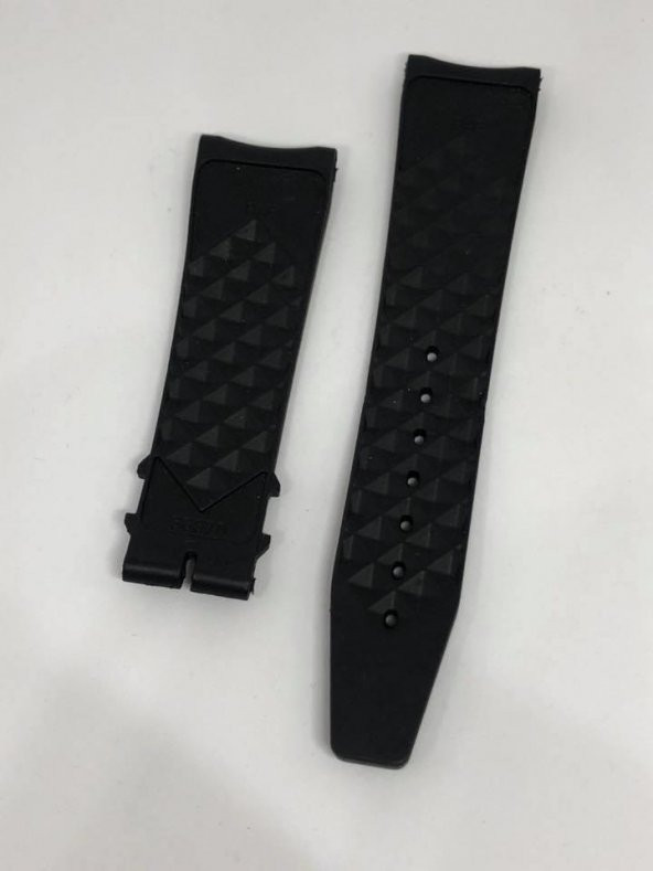 IWC Uyumlu Siyah Silikon Saat Kordonu 22mm ürün görseli 1