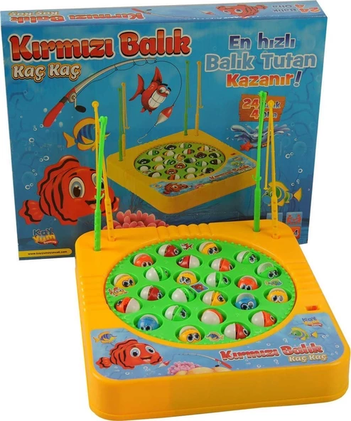 Pilli Müzikli Balık Yakalama Oyunu 24 Balık 4 Oltalı 0245 ürün görseli 1