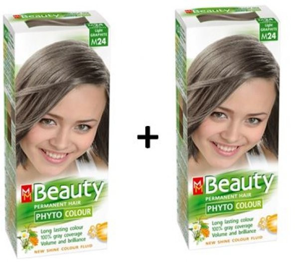 MM Beauty Bitkisel Saç Boyası Küllü Kumral M24 - 2 ADET ürün görseli 1
