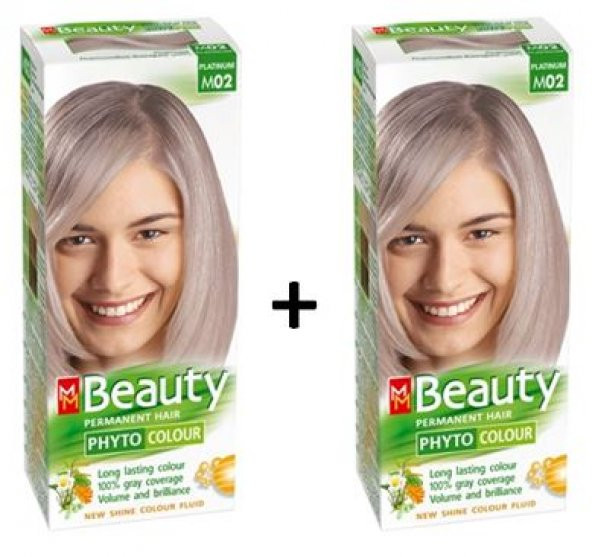 MM Beauty Bitkisel Saç Boyası Platin M02 - 2 ADET ürün görseli 1