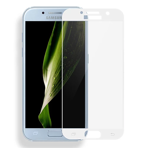 Bufalo Samsung Galaxy A5 2017 (A520) Kavisli 4D Cam Ekran Koruyucu Beyaz ürün görseli 1