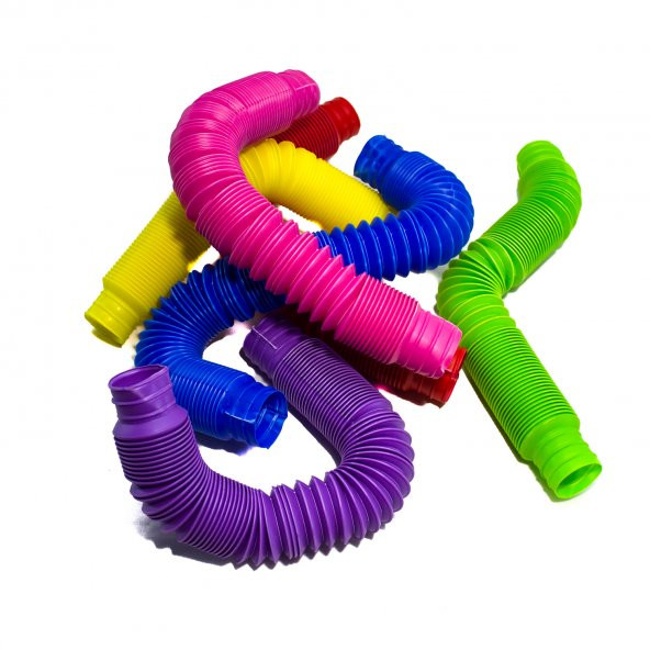 Oyuncak Sevimli Borular Esnek Boru Pop Tubes 6lı Set ürün görseli 1