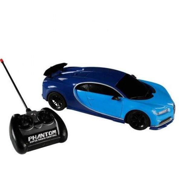 1:14 Uzaktan Kumandalı Bugatti Mavi Veyron Işıklı Şarjlı ürün görseli 1