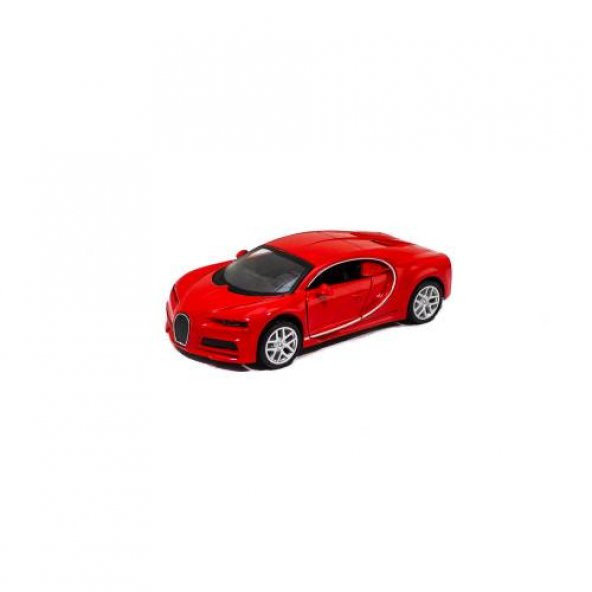Oyuncak Metal Model Bugatti Çek Bırak Kırmızı 12 Cm ürün görseli 1