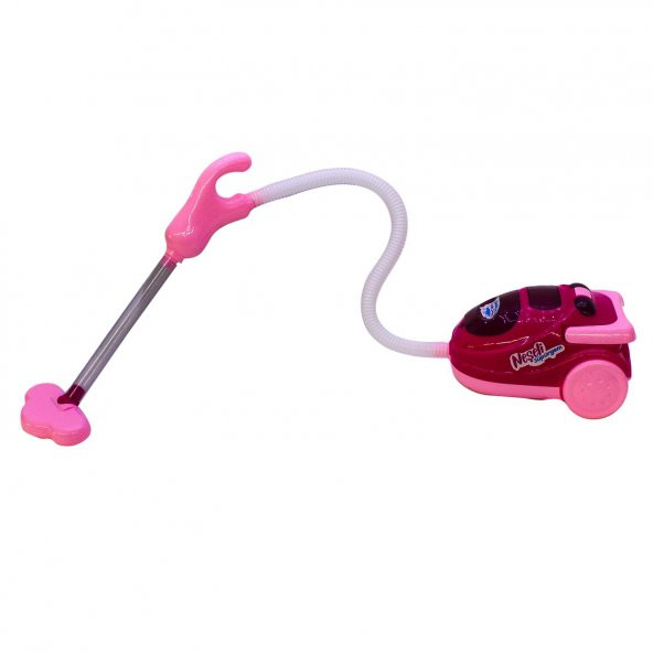 Pilli Oyuncak Elektrikli Süpürge Pembe 15 Cm ürün görseli 1