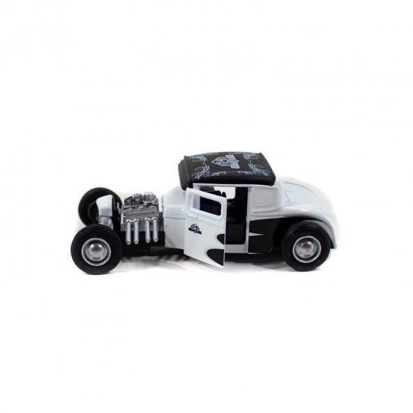 Metal Madmax Yarış Aracı Beyaz Renk ürün görseli 1