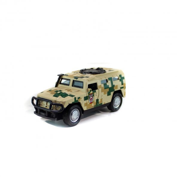 Hummer Metal Askeri Araç Işıklı Kum Beji ürün görseli 1