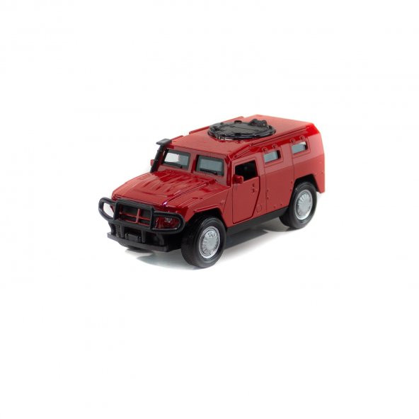 Metal Hummer Çek Bırak Model Araba Kırmızı Işıklı 12 Cm ürün görseli 1