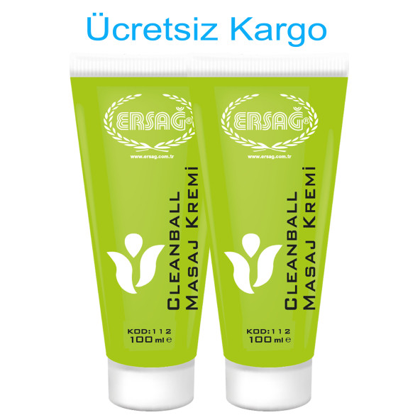 ERSAĞ CLEAN BALL MASAJ KREMİ 100 ML 2 ADET ürün görseli 1