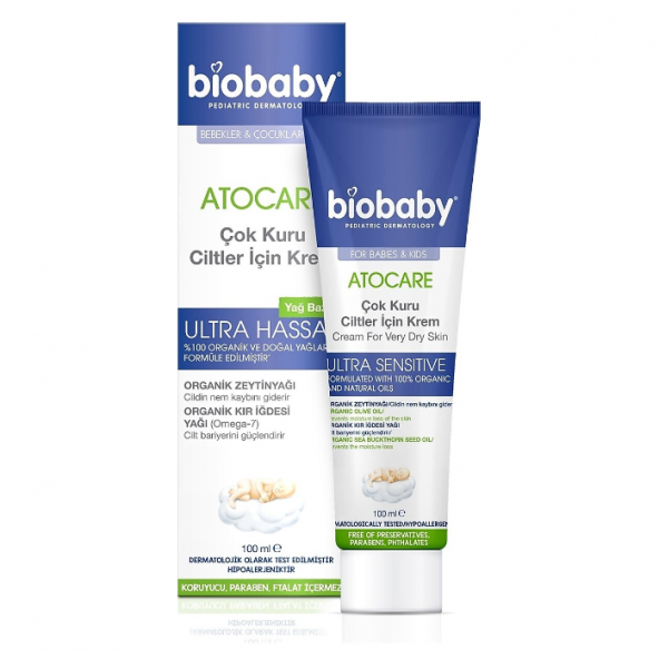 Biobaby Kuru ve Atopik Ciltler İçin Krem 100 ml ürün görseli 1