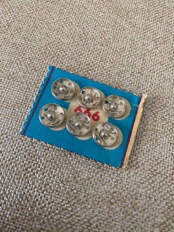 Antika Çıtçıt Düğme 1cm x 6lı - Bakkaliye Koleksiyon Çıt Çıt Düğme ürün görseli 1