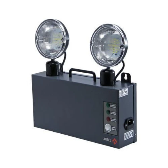 Arsel Versalite LED VSL214/1 LED Acil Aydınlatma Armatürü  Kesintide 60 Dak. Yanan 2x500 Lümen ürün görseli 1