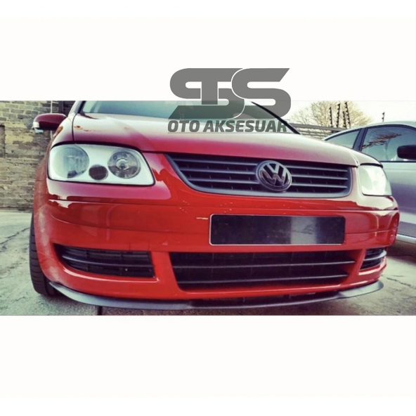 Vw Touran Cupra R Uyumlu Ön Lip Mat Siyah Ön Tampon Lip ürün görseli 1